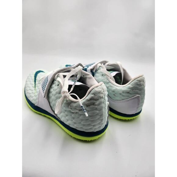 Mens Size 5 Nike High Jump Elite Track Spikes White Bright Spruce FZ9636-100 NEW